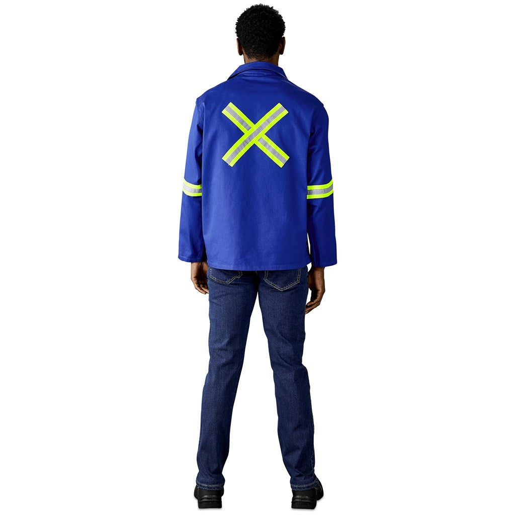 Artisan Premium 100% Cotton Jacket - Reflective Arms & Back - Yellow Tape - Image 13
