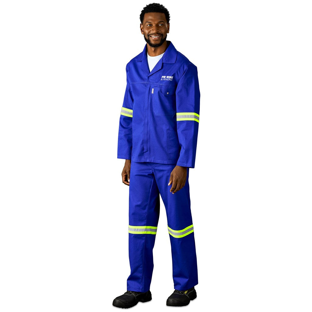 Artisan Premium 100% Cotton Jacket - Reflective Arms & Back - Yellow Tape - Image 19