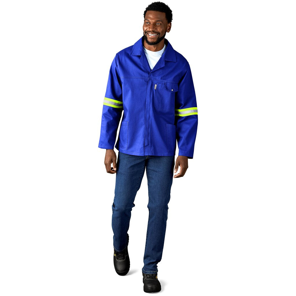 Artisan Premium 100% Cotton Jacket - Reflective Arms & Back - Yellow Tape - Image 15