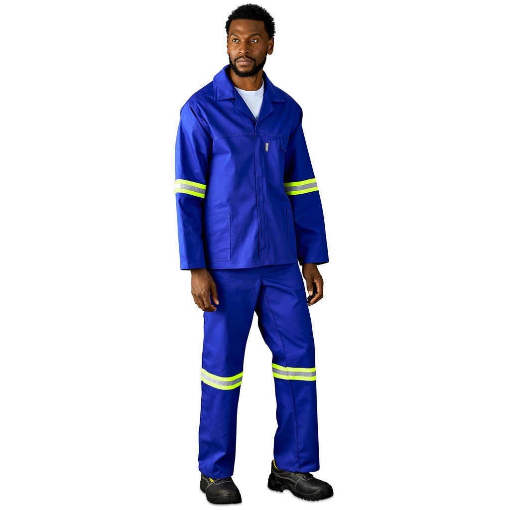 Artisan Premium 100% Cotton Jacket - Reflective Arms & Back - Yellow Tape - Image 17