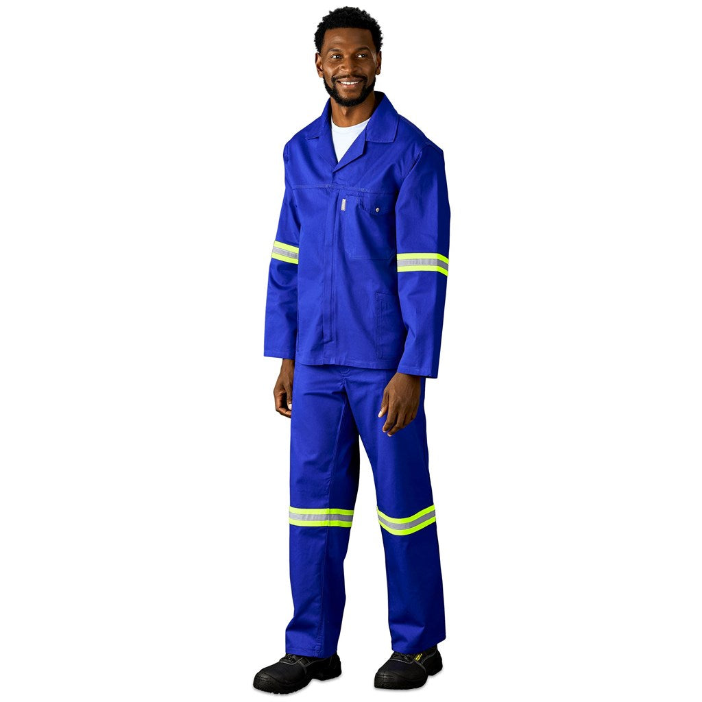 Artisan Premium 100% Cotton Jacket - Reflective Arms & Back - Yellow Tape - Image 14